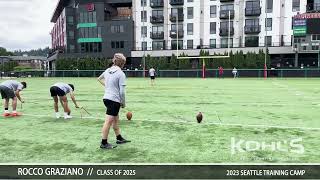 Rocco Graziano 2023 Seattle Training Camp Profile [upl. by Raddatz]