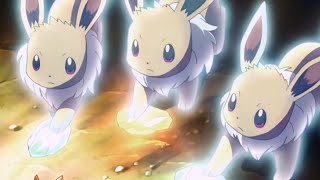 3 Eevee Evolve at the Same time  Rare Occurrence [upl. by Nimzaj579]