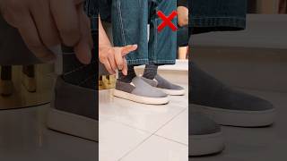 No Show Socks Hack ✅️ hacks fashionhacks socks shortsvideo dailyshorts mensfashion shorts [upl. by Homovec]