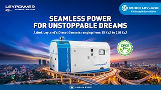 Ashok Leyland  Introducing the allnew CPCB IV Diesel Gensets [upl. by Alleoj641]