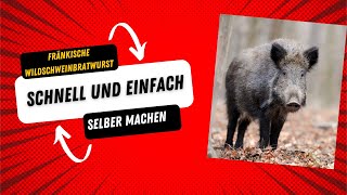 Wildschweinbratwurst selber machen Hobbywurstler [upl. by Dalis467]