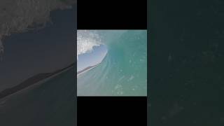 Barrel at the end 😛 surfingwaves watersport wave beach travel music [upl. by Korfonta]