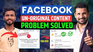 Facebook Unoriginal Content Problem Solved  How To Remove Facebook Unoriginal content israrmalik [upl. by Htomit]