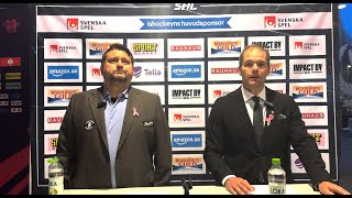 Presskonferens efter FärjestadMoDo [upl. by Adnilim]