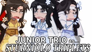 Junior Trio as Sturniolo Triplets  SKIT   GACHA amp MDZS [upl. by Novj]