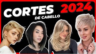 Cortes de PELO ✂️ para MUJER 2024 💇 Tendencia FEMENINA CABELLO 👀 CORTO MEDIANO Y LARGO👇 30 40 50 [upl. by Ria463]