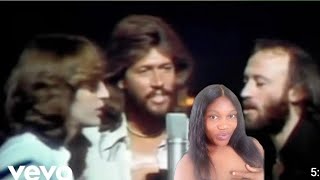 HER BEAUTIFUL REACTION TO BEE GEES TOO MUCH HEAVEN [upl. by Sunderland]