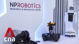 SingHealth Ngee Ann Poly develop robot to ease manpower woes at polyclinics [upl. by Alusru]