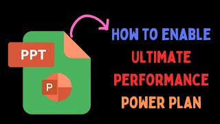 How to Enable Ultimate Performance Power Plan in Windows 11 [upl. by Yerak]