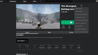 SERVER STORAGE THE STRONGEST BATTLEGROUNDS UNCOPYLOCKED FULLYSCRIPTED [upl. by Simeon]