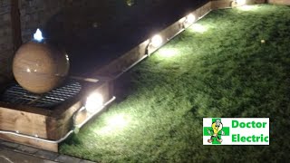 Installing industrial garden lighting amp water feature pump [upl. by Darreg]