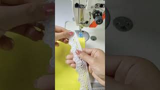 Simple triangle lace quick method quotTailorquot takes you into the garment factoryquot Sewing tips [upl. by Epp]