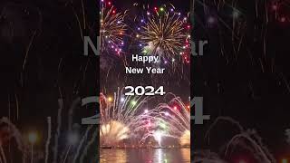 Happy New Year 2024 Fireworks Wishes and Images [upl. by Ahtebbat]