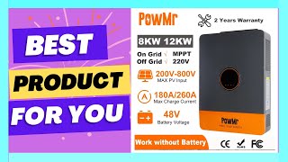 PowMr 8KW 12KW Hybrid Solar Inverter 48V 220V [upl. by Talanta]