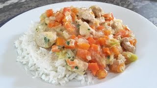 blanquette de dinde أرز بلحم الديك الرومي [upl. by Grishilde]