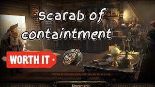 Ambush Scarab of Containment why its soo good poe 325 settlers of kalguur [upl. by Johannes]