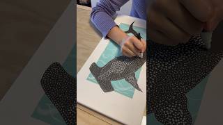 Hammerhead Shark Pointillism Painting🦈 shorts [upl. by Sundberg]