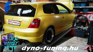 dynotuninghu  Honda Civic D16V1 Turbo 045bar [upl. by Ahsemal]