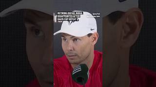 Retiring Rafael Nadal disappointed after Davis Cup defeat [upl. by Eelrahs304]