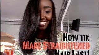 How To Make Your Straightened Hair Last Naturally [upl. by Bethena]