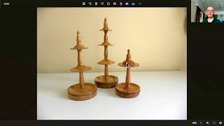 Don Smith earring stand woodturning project [upl. by Anovahs76]