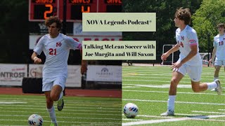 NOVA Legends Podcast Talking McLean Soccer with Joe Margita and Will Saxon [upl. by Serle168]