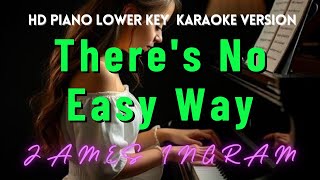 Theres No Easy Way  James Ingram LOWER KEY HD Piano Karaoke Version [upl. by Ahk]