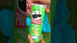 Pringles sour cream and onion chips asmr shorts ytshorts trending [upl. by Sparkie18]