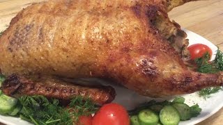 WHOLE ROASTED DUCK RECIPE [upl. by Ihcalam]