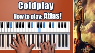 Coldplay  Atlas  Piano Tutorial  Hunger Games Catching Fire HQ version Nikolas Nunez [upl. by Stearne]