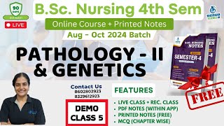 DEMO CLASS 5  bsc nursing 4th semester  pathology genetics  BSc NURSING 2024  bhushan science [upl. by Idnak336]