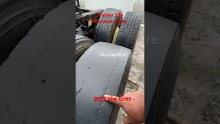 DOT tires Have one bad tire on the truck unsafe [upl. by Adnilak]