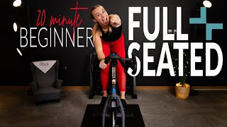 20 Minute FULL SEATED Beginner Indoor Cycling Workout [upl. by Amling999]