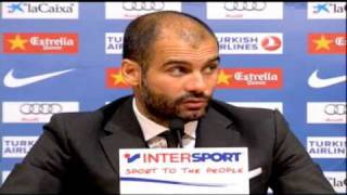 Pep Guardiola  Rueda de Prensa  Barcelona vs Real Madrid 50  Lunes 29 Nov 2010 [upl. by Cand]