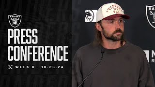 Gardner Minshew Presser  102324  Raiders  NFL [upl. by Yelroc]