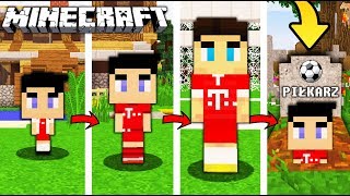 ŻYCIE PIŁKARZA W MINECRAFT  OD NARODZIN DO ŚMIERCI [upl. by Rosemarie]