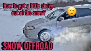 My Little Chevy Got Stuck In SnowWhat Happened Next [upl. by Kubiak373]