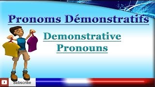 Learn French  Demonstrative Pronouns  Les pronoms démonstratifs [upl. by Nailil652]