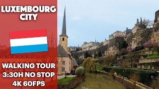 Walking Tour to Luxembourg city Luxembourg  4K ULTRA HD 60FPS [upl. by Roseanne496]