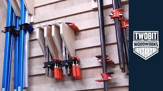 French Cleat Tool Storage and Clamp Racks for a Small Shop  Woodworking  How To Build [upl. by Karleen]