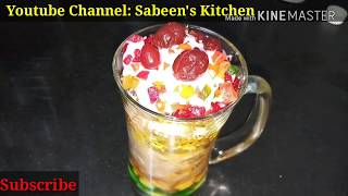 Gadbad Icecream Recipe By Sabeens Kitchenin hindi [upl. by Eejan]