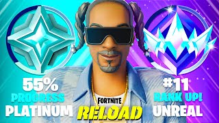 Fortnite NOOB Goes from BRONZE to UNREAL in RANKED [upl. by Shugart768]