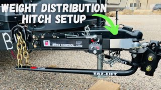 How to Use a Weight Distribution Hitch wSway Contol [upl. by Georgina]