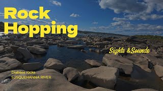 Rock hopping Susquehanna River [upl. by Bautram]