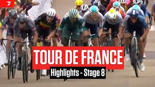 Tour de France 2024 Stage 8 Highlights [upl. by Lacagnia]