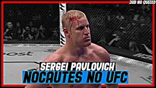 A MAQUINA DE NOCAUTES RUSSA Sergei Pavlovich TODOS Os Nocautes No UFC [upl. by Duck]