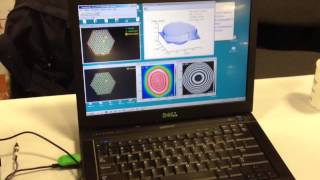 ShackHartmann Wavefront Sensor Demonstration at SPIE Photonics West salesdmphotonicscom [upl. by Aliam361]