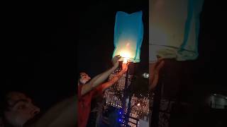 Sky lantern🏮skylantern diwalicelebration diwali diwali2024 [upl. by Atteyram]