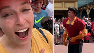 Woman Gets Rejected by Gaston at Disney World [upl. by Hsetim]