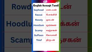 26 Vocabulary for Spoken English in Tamil vocabularyintamil spokenenglishintamil [upl. by Maura230]